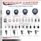 Service Caster 3.5'' Blue Poly Swivel 1-1/2'' Expanding Stem Caster Set 2 Total Lock Brakes, 4PK SCC-EXTTL20S3514-PPUB-BLUE-2-S-2-112 - alternate 4